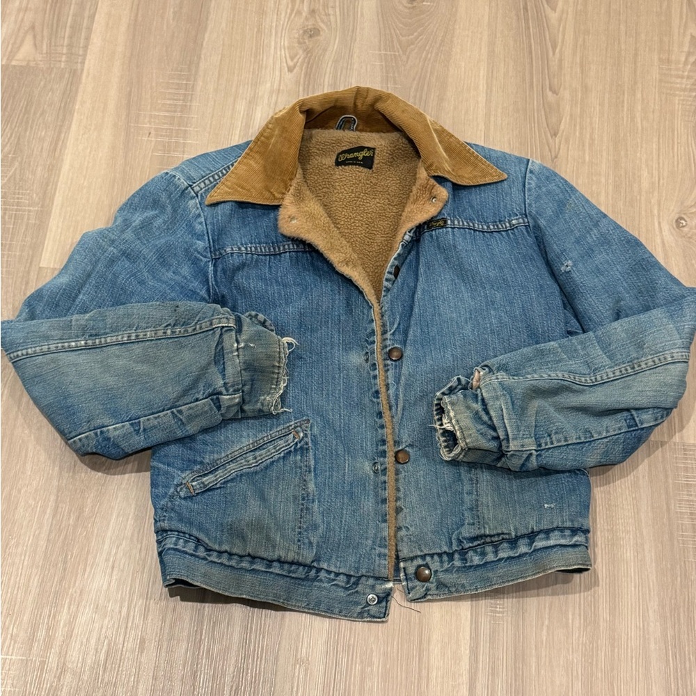 Vintage 70s Wrangler denim trucker jacket